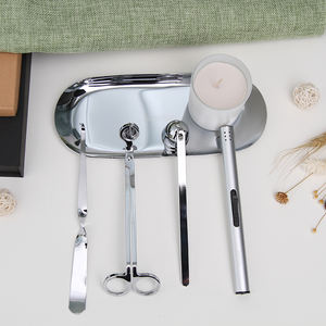 मोमबत्ती ब्रांड के लिए एंटी-जंग कोटिंग 4-इन-1 लक्जरी ट्रिमर किट के साथ भारी शुल्क मोमबत्ती देखभाल सेट - Product Image 2