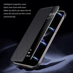 Funda de Cuero PU de Lujo con Vista Inteligente para Huawei <span class=keywords><strong>Mate</strong></span> 80 <span class=keywords><strong>Pro</strong></span> Max / 80 RS Ultimate / 80 <span class=keywords><strong>Pro</strong></span> / 80, Funda Tipo Libro con Ventana Inteligente para Dormir - Product Image 3