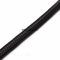 Yeni tasarım 12*6mm siyah kahverengi düz kare deri halat DIY erkekler için kesintisiz örgülü kordon bilezik takı zanaat yapma aksesuarları