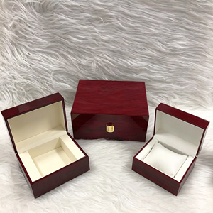 Factory Direct Custom Classic <b>Small</b> size wooden watch <b>box</b> with leather lining for man,Custom logo and color for the watch <b>box</b> - Product Image 4