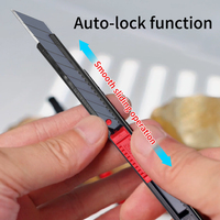 Cuchillo Profesional para Películas de Vinilo SDI, Cuchillo Multiusos de Acero Inoxidable con Hoja de 9 mm y Ángulo de 30 Grados 3008C