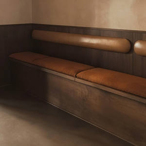 <span class=keywords><strong>Muebles</strong></span> <span class=keywords><strong>de</strong></span> Comedor <span class=keywords><strong>de</strong></span> Estilo Vintage para Cafetería, Cabinas Personalizadas, Sofá Acolchado Suave Montado en la Pared, Mobiliario Comercial para Catering - Product Image 6