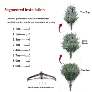 Snow Falling Christmas <b>Tree</b> PE Mixed PVC Flocked Small Snow Christmas <b>Tree</b> Factory Direct Christmas Decoration <b>Tree</b> - Product Image 4