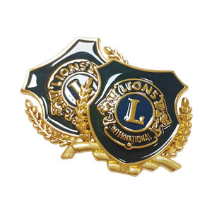 Broche con logotipo personalizado moderno antiguo, insignia del fabricante, recuerdo de Metal blando duro, emblema de coche, alfileres de solapa esmaltados para Leones - Product Image 1
