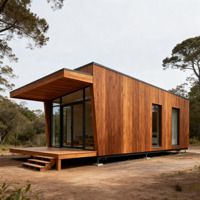 Villa en structure bois préfabriquée modulaire Maisons préfabriquées 3 chambres Villa de luxe