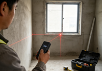 Télémètre laser numérique W-50, 50 m ± 2 mm, outil de mesure laser portable de précision, mini télémètre laser