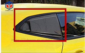 Schwarze Heckfenster-Lüftungsgitterabdeckung für Chevrolet Camaro 2016 2017 2018 2019 2020 - Product Image 6