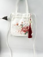 Sac brodé assorti au Hanfu, sac à main de style chinois, sac bandoulière rétro polyvalent, mini sac littéraire, sac décontracté traditionnel Han