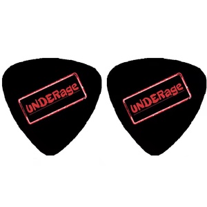 Guitare en celluloïd personnalisée en forme de triangle noir pur, impression <span class=keywords><strong>double</strong></span> face sur plectre noir massif 0.46mm 0.71mm 0.96mm - Product Image 3