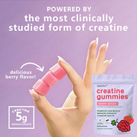 Gummies de créatine LDJ OEM avec créatine monohydrate pour soutenir l'entraînement, la croissance musculaire, la force et la santé cognitive