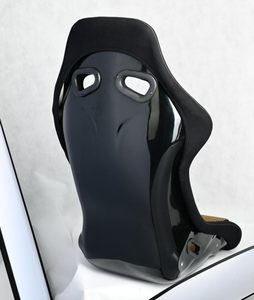 Универсальные гоночные спортивные сиденья, черные ПВХ замшевые кожаные ковши с двойным ползунком, откидные - Product Image 3