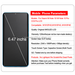 Display Originale per <span class=keywords><strong>Xiaomi</strong></span> Mi Note <span class=keywords><strong>10</strong></span> Lite, Schermo Touch AMOLED LCD per Note <span class=keywords><strong>10</strong></span> <span class=keywords><strong>Pro</strong></span> CC9 <span class=keywords><strong>Pro</strong></span> - Product Image 2