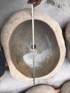 טבעי צהוב אקראי נהר אבן לשטוף אגני לאמבטיה מטבח - Product Image 4