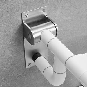 Seggiolino doccia pieghevole a parete in acciaio inossidabile moderno per uso di casa per anziani o bagno ospedaliero accessorio doccia - Product Image 5