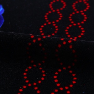 Impresión personalizada coreano abaya monje bata azul tela de terciopelo para el vestido - Product Image 4