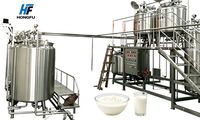 Ligne de production laitière commerciale entièrement automatique, cuve de fermentation du yaourt, stérilisateur UHT, nettoyage CIP, 304SS