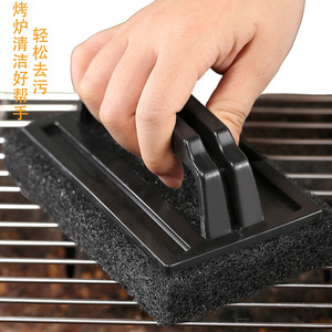 Cepillo de limpieza para parrillas de acero inoxidable con estropajo para barbacoas y mantenimiento de hornos - Product Image 1