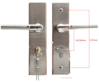 Serrure de panneau intérieure en acier inoxydable 304 Elsafore porte en bois massif, serrure de porte silencieuse domestique