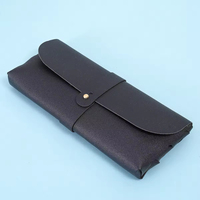 Étui à lunettes en cuir PU personnalisé, pochette de rangement portable pour lunettes de soleil, sac d'emballage souple pour lunettes