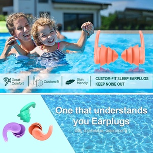 Schwimmen Ohr stöpsel Wasserdichte Ohr stöpsel Silikon-Schwimm ohr stöpsel für erwachsene Kinder, Wassersport-Ohr stöpsel Halten Sie das Ohren wasser fern - Product Image 5