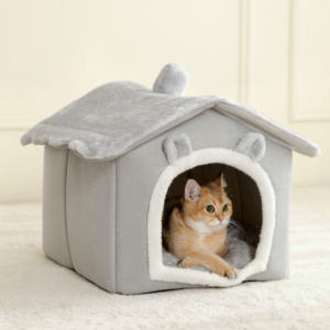 Hovicaed Cama Sofá Exclusiva de Lujo Plegable y Desmontable Tipo Cueva para Cachorros, Perros Extra Pequeños y Gatos Medianos, Casa Lavable para Mascotas - Product Image 4