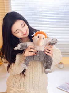 ของเล่นตุ๊กตาลิงจมูกยาวน่ารัก นุ่มพิเศษ บรรจุใยฝ้าย PP สำหรับเด็กชายและเด็กหญิง ขนาด 27 ซม. - Product Image 5