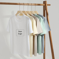 T-shirts personnalisés en gros avec logo, 230 g/m², 100 % coton épais, pour hommes, unisexe, uniformes de travail, hauts pour bars, fêtes, concerts