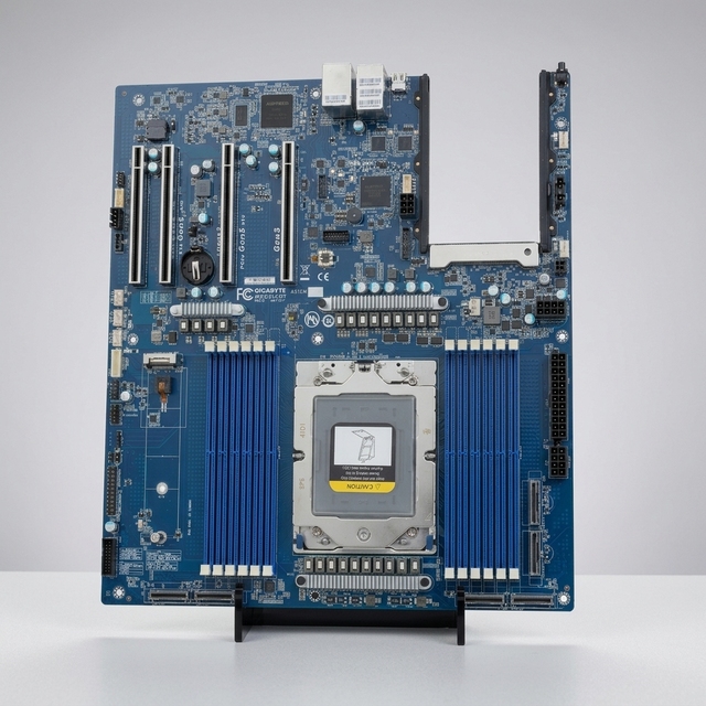 Server Motherboard MZ33-CP1 Single SP5 Support AMD EPYC 9004/9005 Series CPU for AI Computing Storage Server