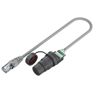 Câble Ethernet AHUA M21 Cat5 Cat6 RJ45 Montage sur panneau Connecteur étanche IP67