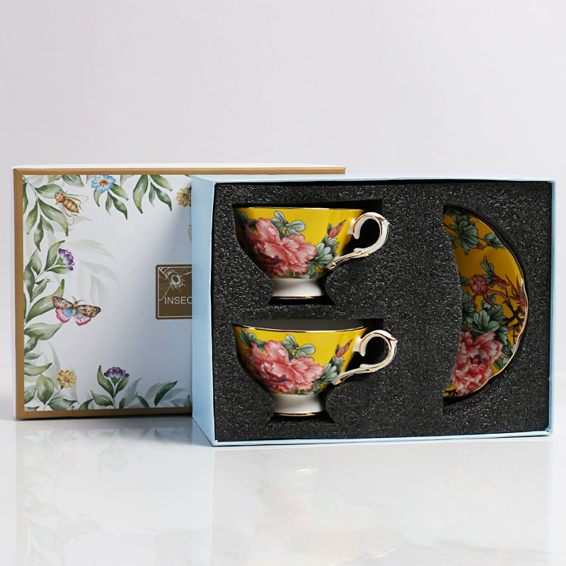 double cup and saucer