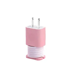 Custom Silicone Cable Protector Bobbin Winder Wire Cord Organizer Cover for Iphone USB Charger Cable Cord Charging Cable