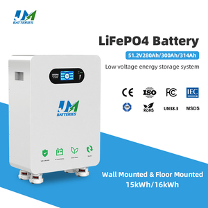 Paquetes de Baterías Personalizados de Fábrica JM, 300Ah 15kWh, Paquete de Baterías de Almacenamiento de Energía Solar de 51.2V 300Ah con BMS - Product Image 3