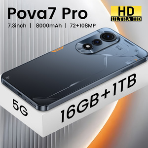Pin Lớn Màn Hình Hd Deca Core 108MP LTE Hot Bán Pova7 Pro Di Động Với Dual Sim Thẻ 16GB RAM 1TB Lưu Trữ - Product Image 4
