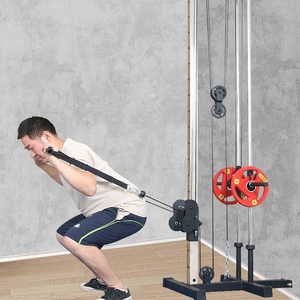 Attrezzo da Palestra a Parete - Sistema di Pulegge Alte/Basse per <span class=keywords><strong>Lat</strong></span> Pulldown, Espansione Toracica <span class=keywords><strong>e</strong></span> Allenamento Completo del Corpo - Product Image 4