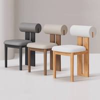 Chaises de salle à manger en bois massif, style rétro moderne, design nordique minimaliste, chaises décontractées pour hôtel et restaurant