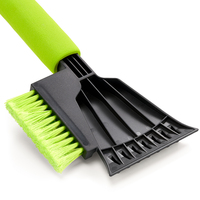 Brosse de nettoyage de voiture portable en ABS léger, balayette à neige et grattoir à glace pour l'hiver