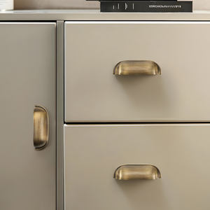 דלת ארון פליז מוצקה גבוהה ידית ידיות שולחן ארון ארון בגדים ארון בגדים ימשוך מגירות וחומרה רהיטים - Product Image 6