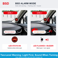 Système de détection d'angle mort de voiture BSD 77 GHz avec radar micro-ondes universel 79 GHz BSM LCA