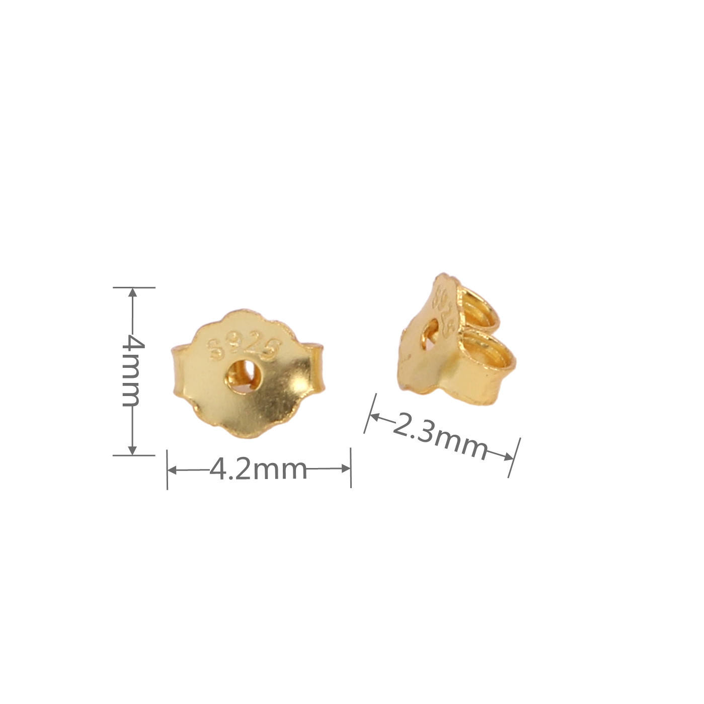 Gold 4*4.2mm