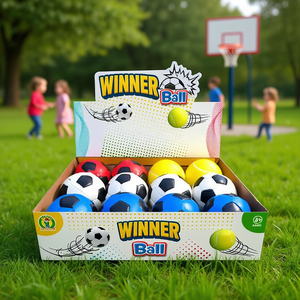 Pelotas de juguete Winner Ball de 10 cm de diámetro, estilo fútbol tenis, para niños mayores de 3 años - Product Image 1