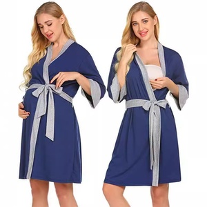 Camicia <span class=keywords><strong>da</strong></span> <span class=keywords><strong>Notte</strong></span> Premaman in Cotone Traspirante con Scollo a V Tinta Unita <span class=keywords><strong>per</strong></span> <span class=keywords><strong>Donne</strong></span> in Gravidanza Pigiama Donna <span class=keywords><strong>per</strong></span> Casa - Product Image 1