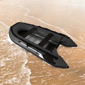 <span class=keywords><strong>Bateau</strong></span> de radeau de pêche gonflable robuste pour 4 personnes avec pompe et rames - Product Image 2