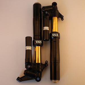 Phuộc nhún trước xe máy CNC độ 375mm hiện đại, thiết kế mới với bộ điều chỉnh bằng thép hợp kim cao su - Product Image 1