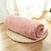 Couverture pour animaux de compagnie en polaire corail toutes saisons, pliable et portable, douce, respirante, respectueuse de l'environnement, pour chats, chiens, petits animaux