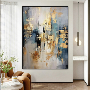 Tranh Sơn Dầu Cho Trang Trí Nội Thất Sang Trọng Tùy Chỉnh 100% Vẽ Tay Ban Đầu Trừu Tượng Kích Thước Lớn Handmade Nghệ Thuật Trên Vải Acrylic Hiện Đại - Product Image 5