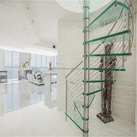 Escalier en colimaçon à double hélice sur mesure pour les grandes entrées dans les hôtels et les résidences de luxe