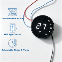 Termostato WiFi Programable para Calefactor, Controlador de Calefacción Multiusos Universal, Pantalla Táctil, Montaje en Pared, OEM