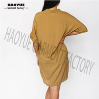 Vente en gros personnalisée 100% rayonne classique motifs coquillages femmes t-shirt robe Style hawaïen Aloha dames chemise robe