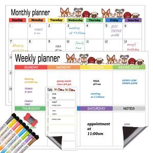 Dimensionnement transfrontalier effaçable à sec magnétique réfrigérateur autocollant mois <span class=keywords><strong>semaine</strong></span> calendrier effaçable tableau blanc babillard - Product Image 4