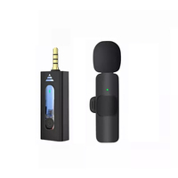 Microphone Lavalier Intelligent Mini Sans Fil 3,5 mm Stéréo Anti-Bruit à Clipser pour Caméra et Haut-Parleur